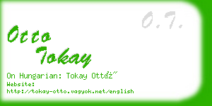 otto tokay business card